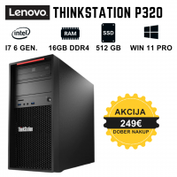AKCIJA Lenovo ThinkStation P320 | i7-6700 | 16GB DDR4 | 512GB  SSD | Windows 11 PRO | RABLJEN